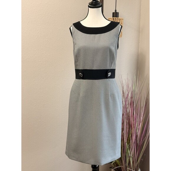 Tahari ASL Dresses & Skirts - Tahari ASL Dress 10 Sleeveless Black & White Sheath Business Cocktail EUC